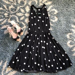 Polka Dot Black & White Dress